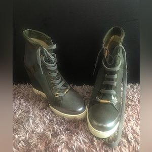 Jimmy Choo Panama wedge sneakers